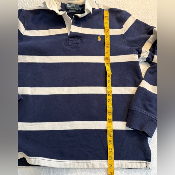 **SOLD** Polo Ralph Lauren Long Sleeve Rugby Shirt Fleece Lined Size L - Picture 6 of 6